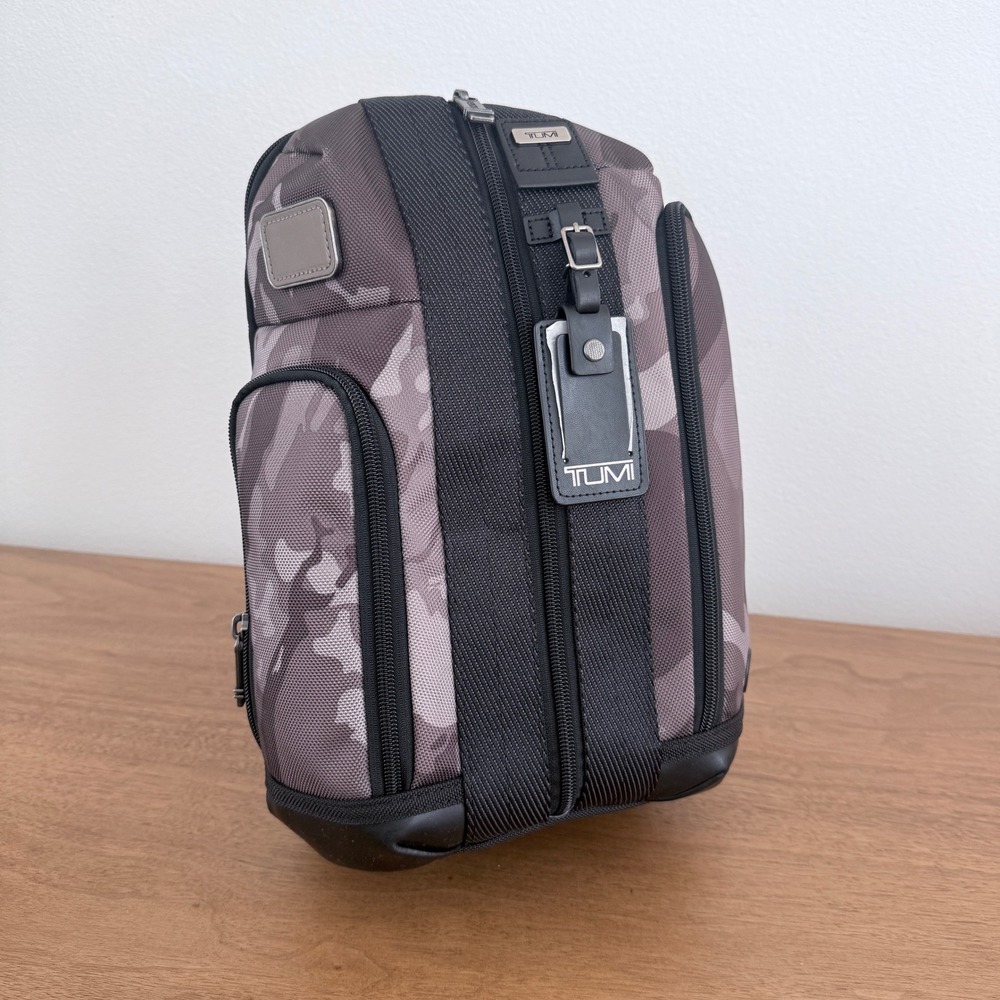 Tumi Alpha Bravo Smith Sling Bag Gray Camo Ballistic Nylon Crossbody 222393HK2